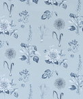 Clarke & Clarke Roseraie Denim Fabric