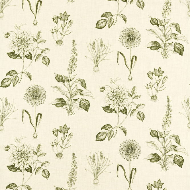 Clarke &amp; Clarke Roseraie Sage Fabric