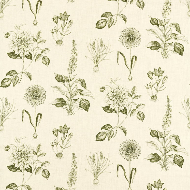 Clarke &amp; Clarke Roseraie Sage Fabric