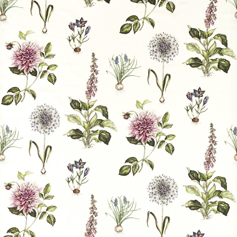 Clarke &amp; Clarke Roseraie Summer Fabric