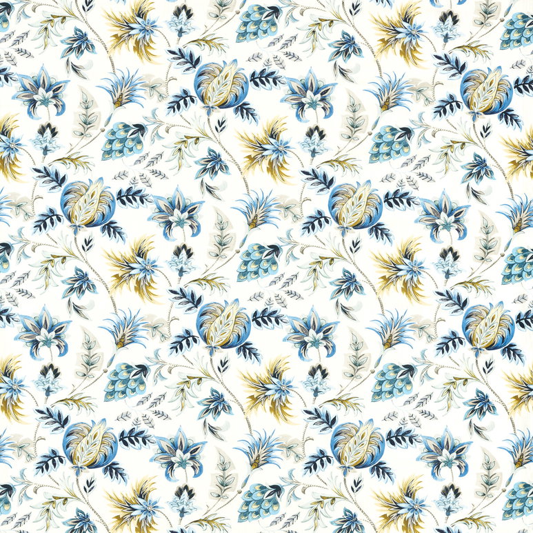 Clarke &amp; Clarke Sizergh Cobalt Fabric