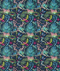Clarke & Clarke Bosque Dreams Velvet Navy Fabric