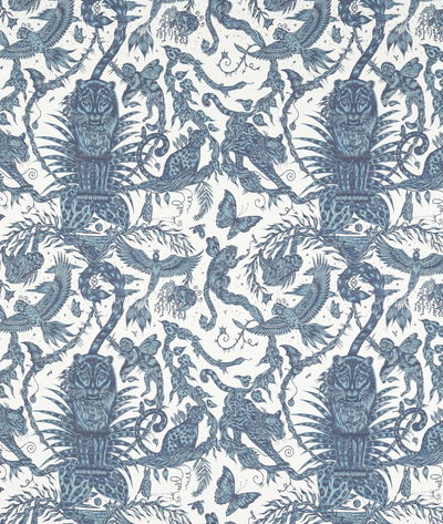 Clarke & Clarke Bosque Dreams Jacquard Ink Fabric