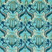 Clarke & Clarke Odyssey Mythos Velvet Peacock Fabric
