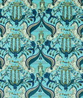 Clarke & Clarke Odyssey Mythos Velvet Peacock Fabric