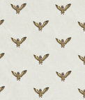 Clarke & Clarke Owl Of Athena Gold Embroidery Fabric
