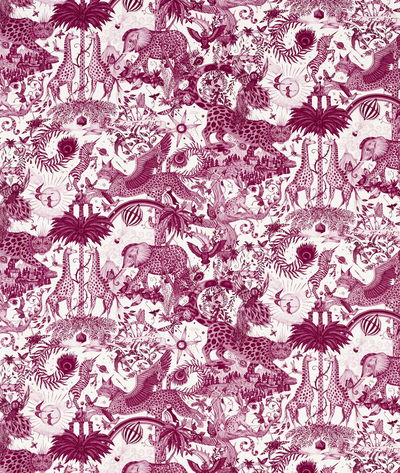 Clarke & Clarke Paradise Lost Pink Fabric