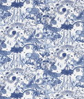 Clarke & Clarke Paradise Lost Ink Fabric