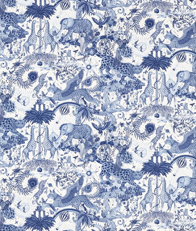 Clarke & Clarke Paradise Lost Ink Fabric
