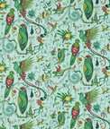 Clarke & Clarke Quetzal Aqua Fabric
