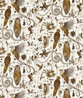 Clarke & Clarke Quetzal Gold Fabric