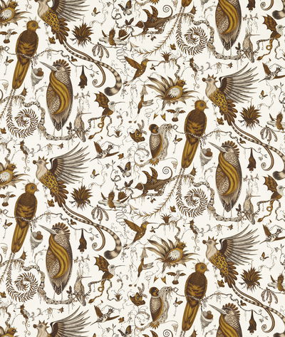 Clarke & Clarke Quetzal Gold Fabric