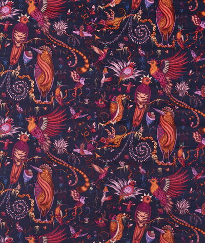 Clarke & Clarke Quetzal Velvet Violet Fabric