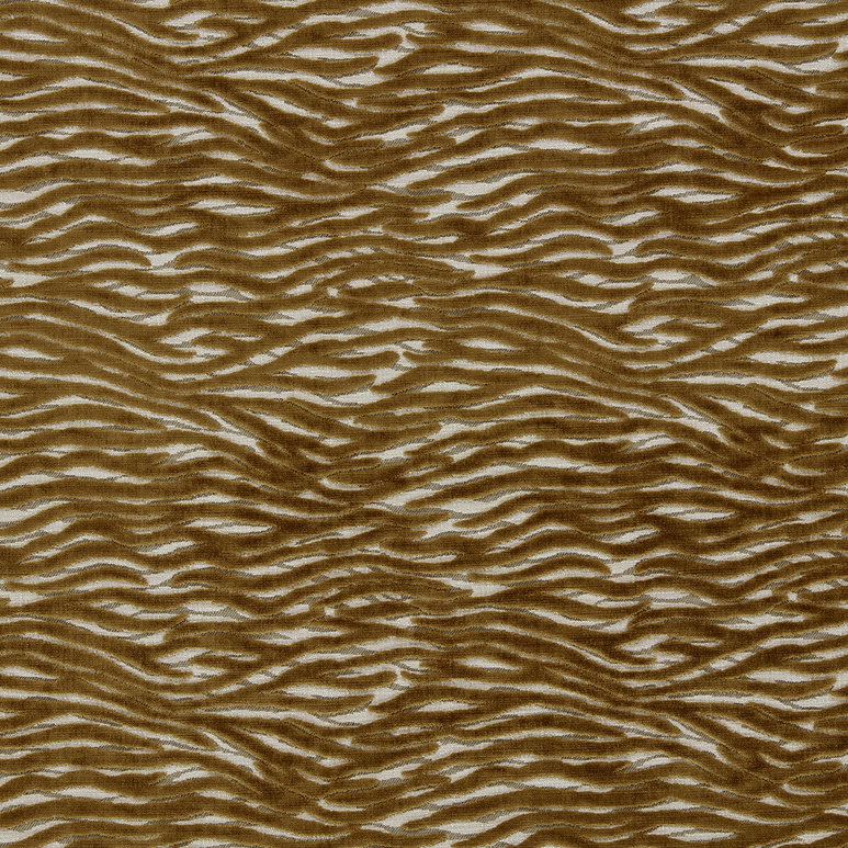 Clarke &amp; Clarke Wildstripe Bronze Fabric