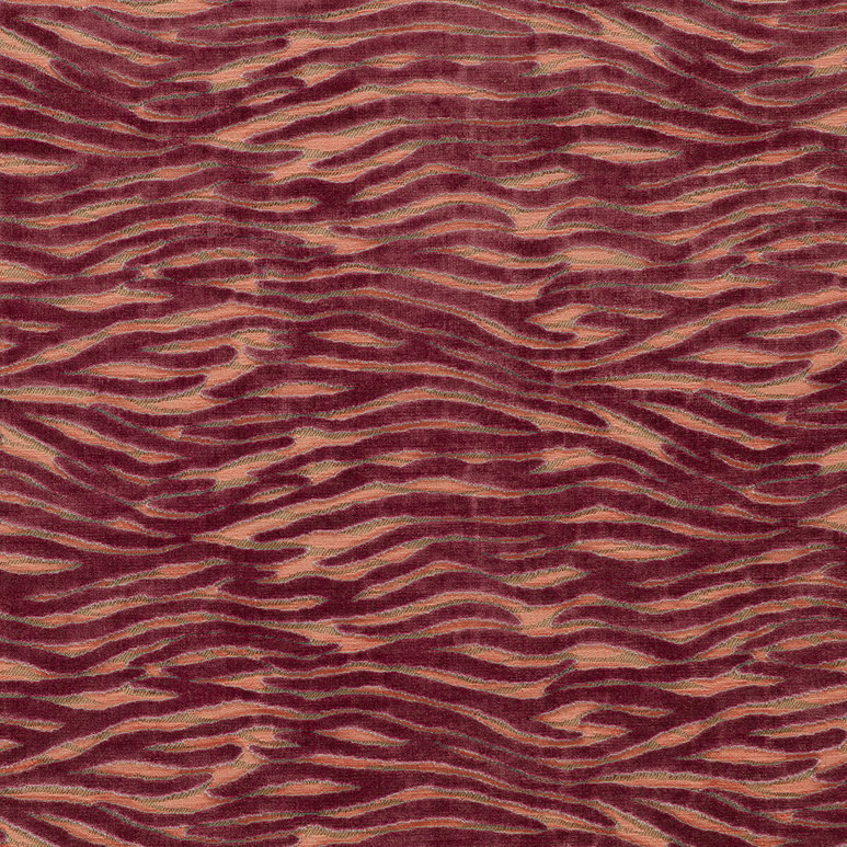 Clarke &amp; Clarke Wildstripe Coral Fabric
