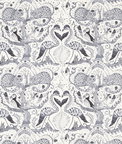 Clarke & Clarke Wonder World Mono Fabric