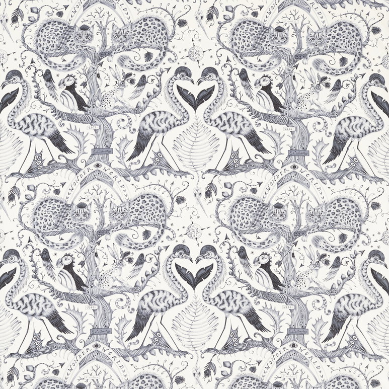 Clarke &amp; Clarke Wonder World Mono Fabric