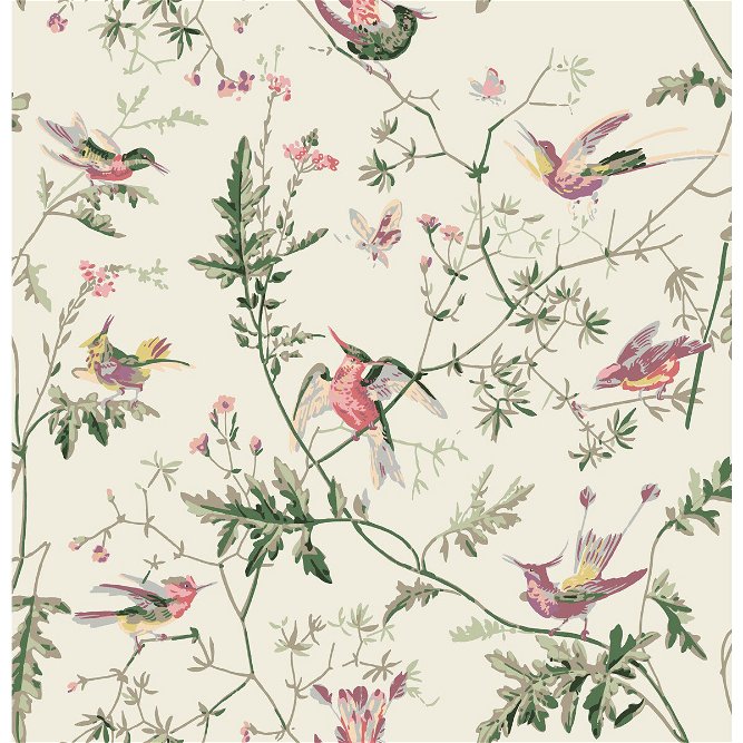 Cole &amp; Son Hummingbirds Cotton Print Classic Multi Fabric