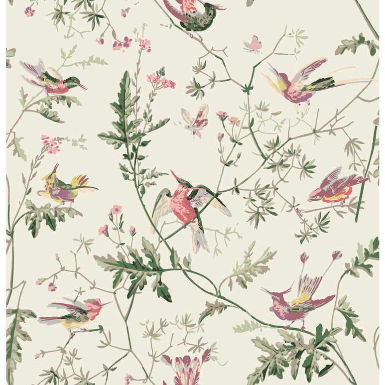 Cole &amp; Son Hummingbirds Cotton Print Classic Multi Fabric