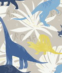 Seabrook Designs Pack Party Blue & Yellow Wallpaper