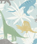 Seabrook Designs Pack Party Green & Blue Wallpaper