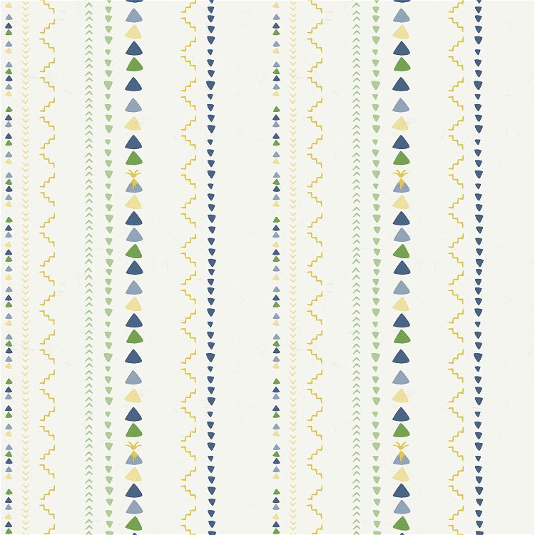 Seabrook Designs Volcano Stripe Green & Gold Wallpaper