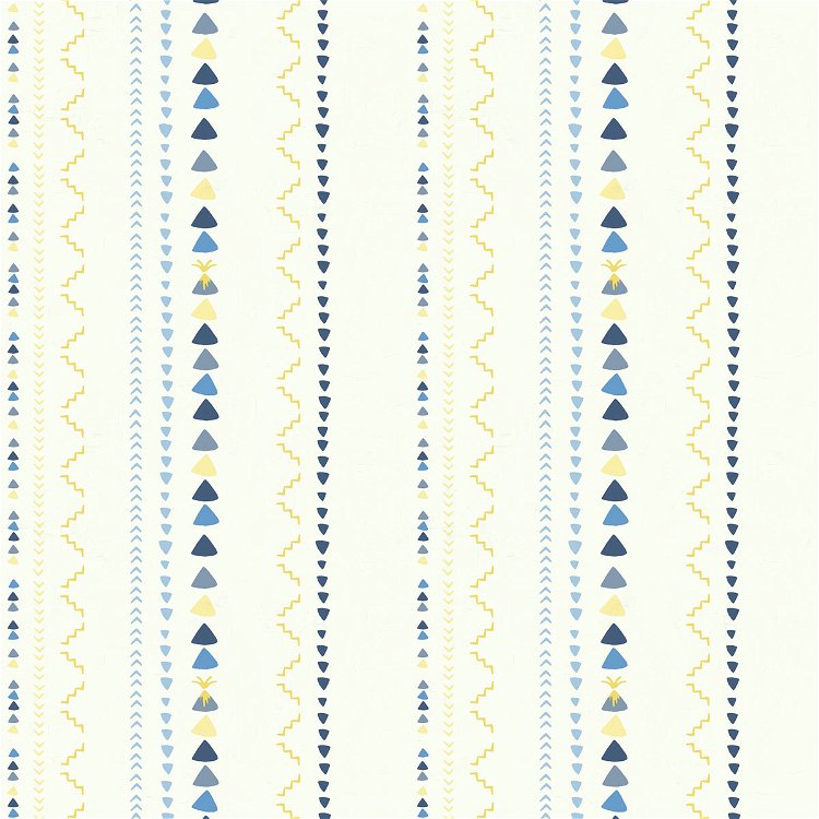 Seabrook Designs Volcano Stripe Gold & Blue Wallpaper