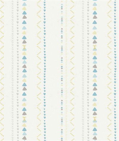Seabrook Designs Volcano Stripe Blue & Gold Wallpaper