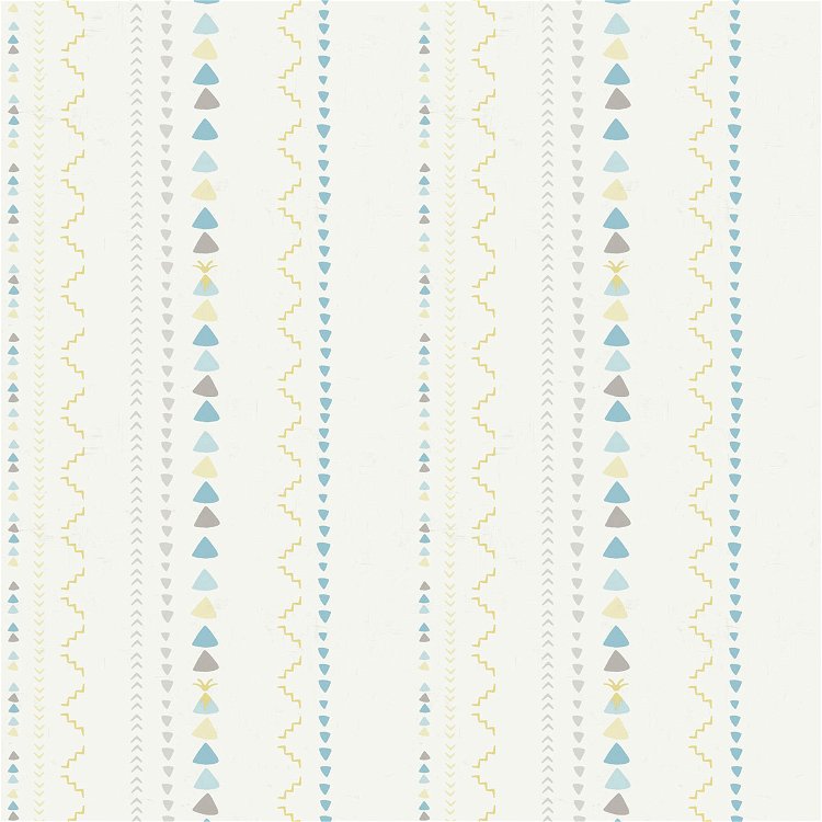 Seabrook Designs Volcano Stripe Blue & Gold Wallpaper