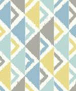 Seabrook Designs Dino Peak Light Blue & Gray Wallpaper