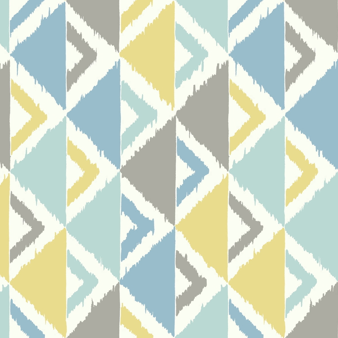 Seabrook Designs Dino Peak Light Blue &amp; Gray Wallpaper image 1 of 2