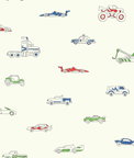 Seabrook Designs Traffic Jam Multicolored Wallpaper