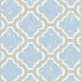 Seabrook Designs Racetrack Ogee Lime Green & Powder Blue Wallpaper
