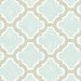 Seabrook Designs Racetrack Ogee Gray & Powder Blue Wallpaper