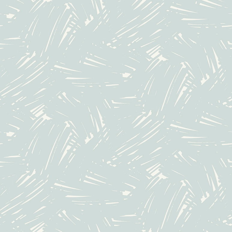Seabrook Designs Turf Brushstroke Powder Blue &amp; White Wallpaper