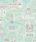 Seabrook Designs Bon Voyage Teal & Periwinkle Wallpaper