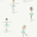 Seabrook Designs Tiny Dancers Teal & White Wallpaper