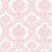 Seabrook Designs Glitter Damask Bubblegum & White Wallpaper