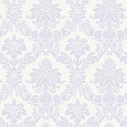 Seabrook Designs Glitter Damask Lilac & White Wallpaper