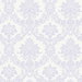 Seabrook Designs Glitter Damask Lilac & White Wallpaper