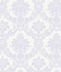 Seabrook Designs Glitter Damask Lilac & White Wallpaper