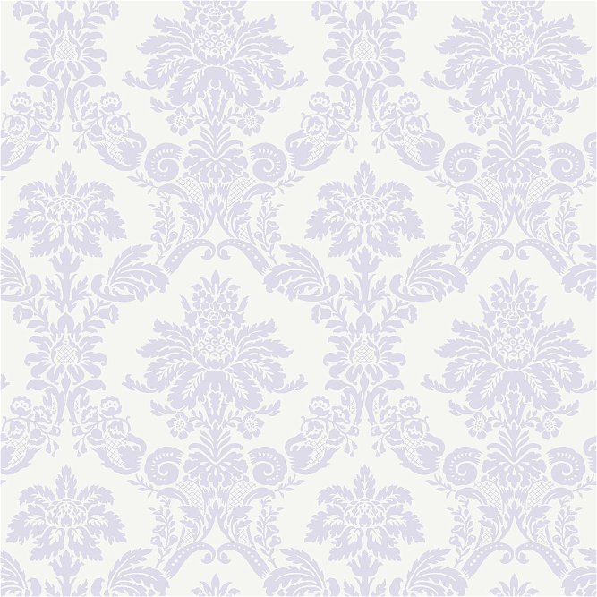 Seabrook Designs Glitter Damask Lilac &amp; White Wallpaper
