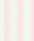 Seabrook Designs Glitter Frills Stripe Bubblegum & Teal Wallpaper