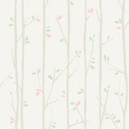 Seabrook Designs Tree Top Gray & Mint Wallpaper