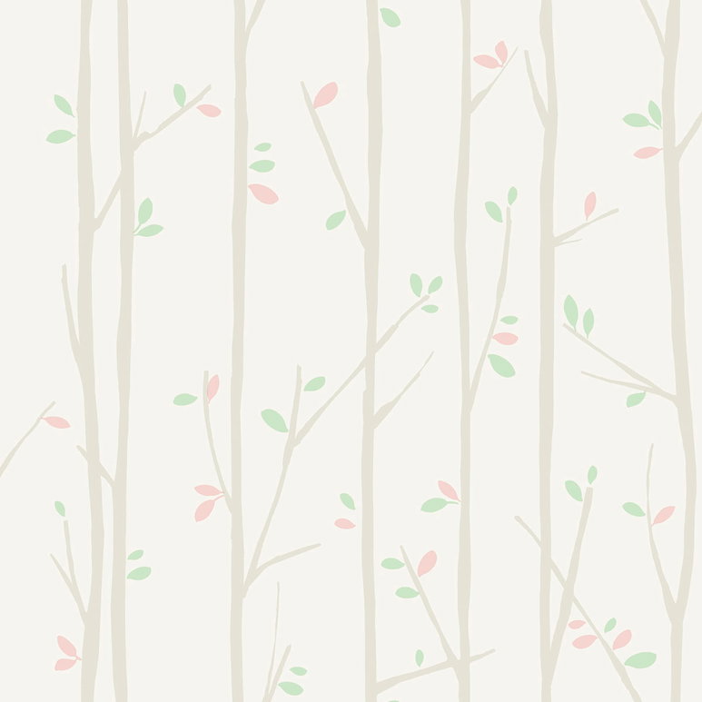 Seabrook Designs Tree Top Gray &amp; Mint Wallpaper