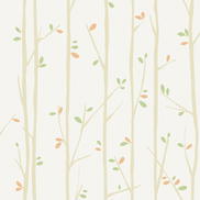 Seabrook Designs Tree Top Tan & Moss Wallpaper