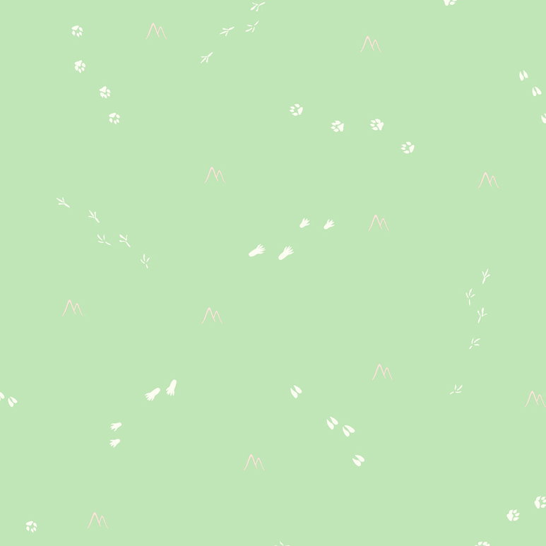 Seabrook Designs Follow the Leader Mint &amp; White Wallpaper