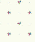 Seabrook Designs Little Posy Raspberry & Prussian Blue Wallpaper