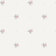 Seabrook Designs Little Posy Gray & Bubblegum Wallpaper