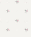 Seabrook Designs Little Posy Gray & Bubblegum Wallpaper